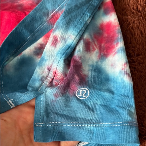 lululemon athletica Red and Blue Tie-Dye Tee - Picture 2 of 3